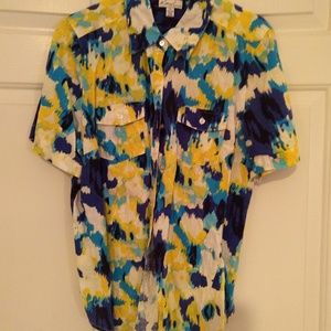 Kim Rogers print blouse